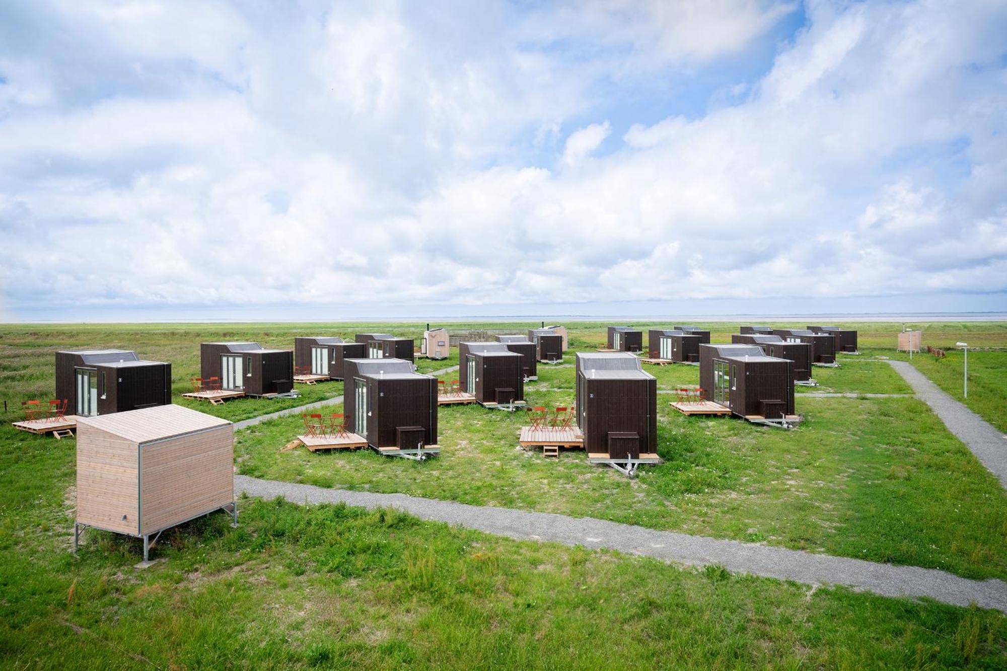Tiny House Pioneer 18 Zur Meerseite - Green Tiny Village Harlesiel Carolinensiel Extérieur photo